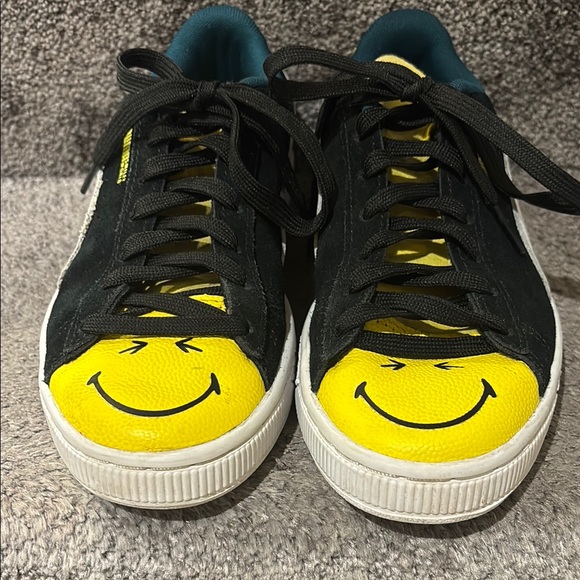 Puma Smiley World Black and Yellow Sneakers - Picture 3 of 6